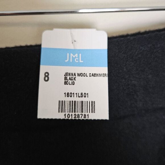 J Mclaughlin Jenna Wool Cashmere Pencil Knee Length Skirt Career NWT Women's Bla - Picture 3 of 5
